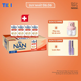 Thùng 36 hộp sữa pha sẵn Nestle NAN INFINIPRO GROW kết hợp A2, HMO hỗ trợ tiêu hóa,đề kháng & phát triển thể chất 110ml