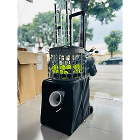 Máy bắn bóng pickleball di động LEADWISE LWAPL25B có điều khiển từ xa, điều chỉnh phạm vi bắn bóng linh hoạt, dễ sử dụng.