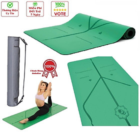 thảm tập yoga chất liệu PU cao cấp chống trơn trượt cho Yogini tặng kèm túi đựng và dây chuyên dụng