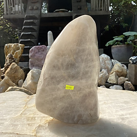 Trụ thạch anh trắng 100% tự nhiên NHASAN T698 - Nặng 9.7kg (KT: 30 x 18 x 12 cm) - Hàng chính hãng