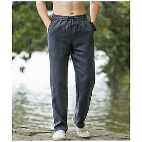 quần nam đũi linen đi biển