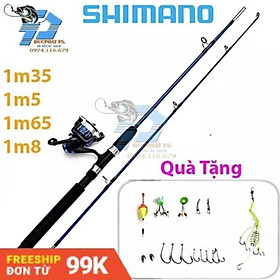 Bộ Cần Câu Máy 2 Khúc SHIMANO ,Tặng bộ phụ kiện câu trị giá 50k
