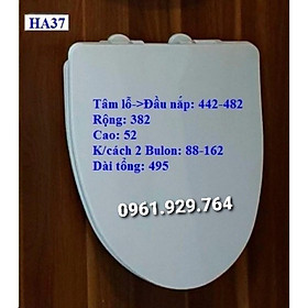 Mua NẮP BỒN CẦU ĐÓNG ÊM HA37 - KÈM PK INOX