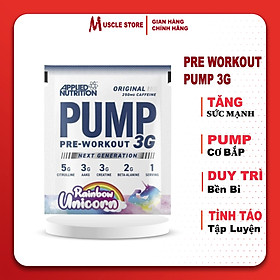 Sample PUMP 3G - Pre Workout - Applied Nutrition (1GÓI) Sản Phẩm Hỗ Trợ Tăng Sức Mạnh, Tập Trung Tỉnh Táo Luyện Tập