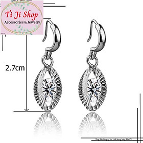 BÔNG TAI NỮ INOX TÒN TEN TRÁI KHẾ ĐẸP KHÔNG ĐEN