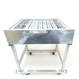 Mua LÒ(BẾP)NƯỚNG INOX CHÂN THÁO RÁP+TẶNG KÈM 1 BÀN CHẢI THÉP
