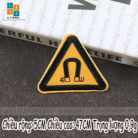Patch ủi quần áo, Sticker miếng dán đồ phong cách biển cảnh cáo dễ thương, tạo chú ý