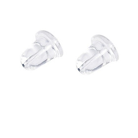 Đôi Chốt Nhựa Cao Su Bông Tai TNC JEWELLERY gắn Bông Tai Bạc, Khuyên Tai Bạc Cho Nữ