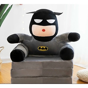 Mua SOFA GIƯỜNG - GHẾ LƯỜI BÔNG HÌNH THÚ CHO BÉ (3 TẦNG) MẪU BATMAN