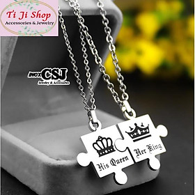 DÂY CHUYỀN CẶP ĐÔI HER KING HIS QUEEN MC246 - siêu đẹp chuẩn thời trang
