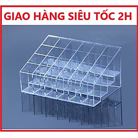 Mua Khay đựng son 24 ô bằng mica chắc chắn