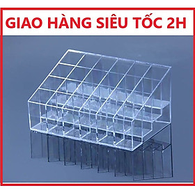 Khay đựng son 24 ô bằng mica chắc chắn