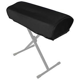 61-key Piano Keyboard Dust Cover Water-resistant Canvas Material Foldable Black Electronic Piano Accessories