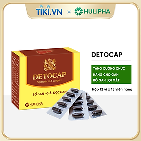 Thực phẩm chức năng Nhân Sinh Detocap hỗ trợ tăng cường chức năng gan, giải độc gan, bổ gan lợi mật 