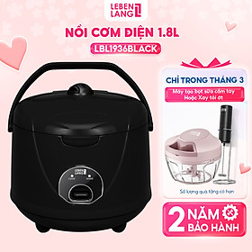Mua Nồi cơm điện Lebenlang LBL1936 dung tích 1800ml  công suất 700W  thiết kế đơn giản  bảo hành 2 năm - hàng chính hãng