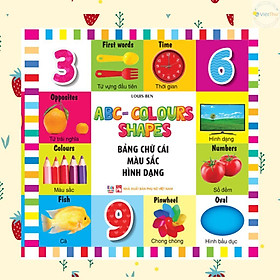 Sách - 100 Từ Đầu Tiên - Bảng Chữ Cái Màu Sắc Hình Dạng - Song Ngữ Anh Việt - Việt Thư