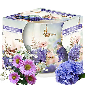 Mua Ly nến thơm tinh dầu Bispol Summer Morning 100g QT04319 - hoa cẩm tú cầu