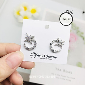 BÔNG TAI NỮ BẠC 925 TRANG SỨC CAO CẤP NO.93 HOA TAI NỮ ĐẸP MÃ KT240