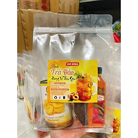 Mua Set nguyên liệu trà đào tự pha