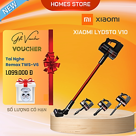Máy Hút Bụi Không Dây Cầm Tay XIAOMI Lysto V10 Hút Sạch 99.9% Bụi Bẩn Lực Hút 25.000 Pa Công Suất 350 W - Hàng Chính Hãng