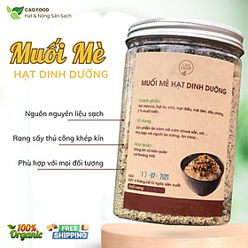 Mua  500GR  Muối mè hạt dinh dưỡng CAO FOOD nhà làm từ hạt dinh dưỡng  vừng  lạc  5% muối biển