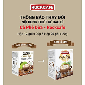 Cà phê dừa ROCKCAFE (Hộp 20 gói)