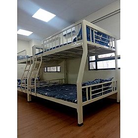 Mua Giường sắt tầng hộp vuông sắt 4x8 kích thước 1M2 X 1M4 dài 2M