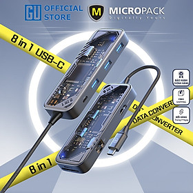 Mua Hub Chuyển Đổi MicroPack EXPAND MDC-N8T 8 Trong 1 Kết Nối Type-C Thiết Kế Lộ Bo Mạch Bên Trong Nhìn Hiện Đại Phong Cách Hàng Chính Hãng