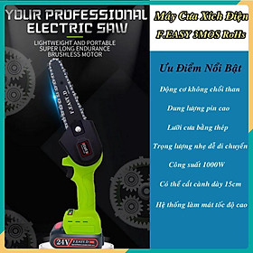 Mua Máy Cưa Gỗ Cầm Tay Xích Điện Pin Lithium F.EASY.D RoHs Công Suất 1000W Không Chổi Than ️AsiaMart88️
