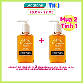 Sữa Rửa Mặt Neutrogena Cho Da Mụn Oil-Free Acne 175ml