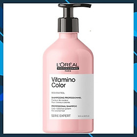 Dầu gội chăm sóc tóc nhuộm L'oreal Serie Expert A-OX Vitamino color radiance shampoo 500ml