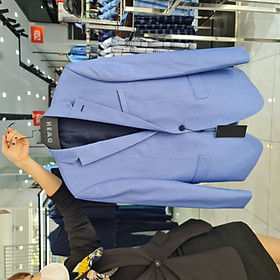 Áo Khoác Blazer Nam Owen BL220693 Vest Demi Công Sở màu kẻ sọc ghi xanh vải  polyester Cao Cấp Mỏng Nhẹ Thoáng Dáng Suông  Lazadavn