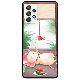 Ốp lưng dành cho Samsung Galaxy A72 5G mẫu Mèo Và Điện Thoại