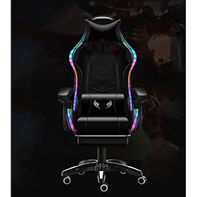 Ghế game bọc da cao cấp , đệm cao su , gác chân, Đèn led,loa bluetooth - Ghế Chơi Game Bọc Da, Đệm Cao Su Non Cao Cấp - ghế gaming siêu cấp mẫu mới nhất - Giao màu ngẫu nhiên