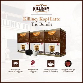 Combo 3 Hộp Viên Nén Cà Phê Latte Sữa Thơm Béo Killiney Kopi Latte - Tương Thích Máy Pha Cà Phê Dolce Gusto - (3 Hộp X 10 Viên)