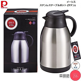 Bình nước inox giữ nhiệt Pearl Metal Aegis II 2L - Hàng nội địa Nhật Bản