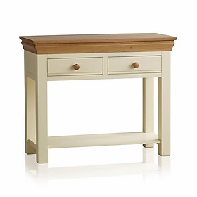 Bàn console 2 ngăn kéo Country Cottage gỗ sồi