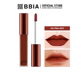 Son kem lì Bbia Last Velvet Lip Tint - 25 Final Note 5g (màu đỏ nâu đất)