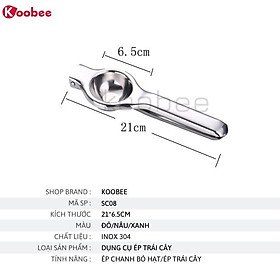Mua Dụng Cụ Ép Vắt Chanh Trái Cây KooBee Cao Cấp Inox 304 Bền Đẹp Tiện Lợi (SC08)