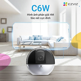 Camera IP - Camera Wifi EZVIZ C6W 4Mp ( Độ phân giải 2K ) - Đàm Thoại 2 Chiều - Theo Chuyển Động Thông Minh - Hàng chính hãng