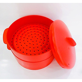 Mua Xửng Hấp 2 Tầng Tupperware Steam It (Màu Đỏ)