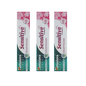 Ba tuýp kem đánh răng cho răng nhạy cảm - Himalaya Sensitive Toothpaste 100 g
