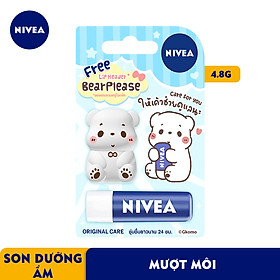 Son Dưỡng Môi Chuyên Sâu Nivea Lip Original Care - Tặng Kèm Ốp Son - 85061