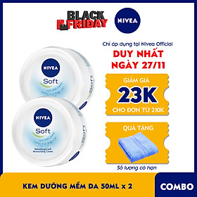 Combo 2 Kem Dưỡng Mềm Da Nivea 89054 (50ml)