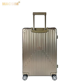 Vali hợp kim nhôm nguyên khối MS1104 Macsim cao cấp màu Ti-gold cỡ 26 inches