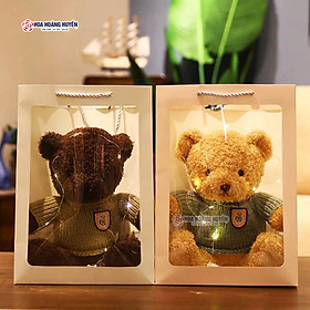 Gấu teddy kèm túi xách, set quà tặng độc đáo