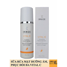 Sữa rửa mặt dưỡng ẩm phục hồi da Image Skincare Vital C Hydrating Facial Cleanser