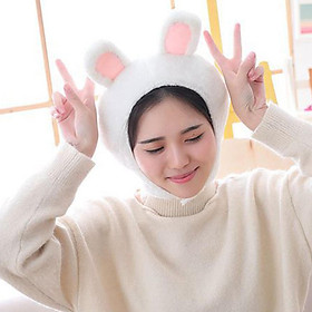 Cartoon Animals Ear Hat Costume Headwear Plush Hat Headband Winter  Rabbit