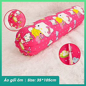 Mua Vỏ gối ôm 35*105 HQ2023  chất liệu cotton lụa satin Hàn Quốc  họa tiết cho bé an toàn với làn da
