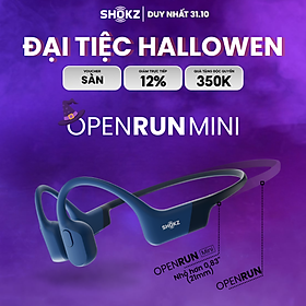 Tai Nghe Bluetooth Thể Thao Dẫn Truyền Âm Thanh Qua Xương SHOKZ OPEN RUN MINI S803 - Hàng Chính Hãng - Kháng nước IP67 - Sạc nhanh- Pin sử dụng trong 8 tiếng